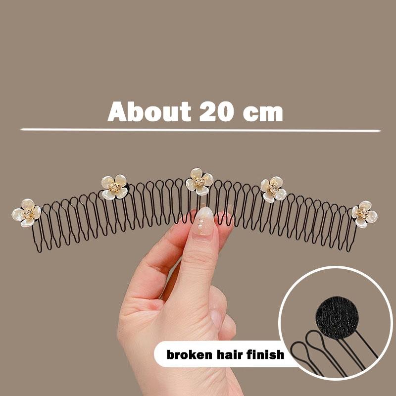 Vintage Kamelienblumen-Perlen-Metall-Haarkamm für langes Haar, Haarband, Haarspange, modisches Haaraccessoire für Damen, Haarspange, Haarband, Haarclip, modisches Haaraccessoire