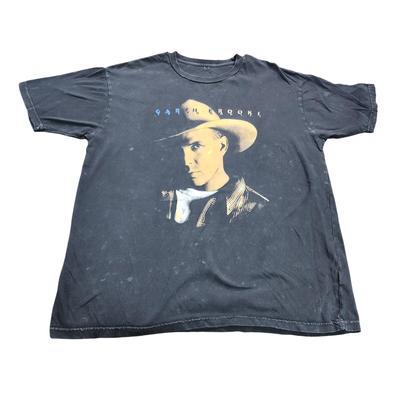 Vintage Garth Brooks Shirt Mens XL Black Portrait Graphic Tee Country Music Unisex T-Shirt
