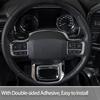 GZXinWei Chrome Interior Upgrade Accessories for Ford F150 Raptor 2021 2022 2023 Steering Wheel Frame Trim Cover Panel Protector Sticker Decortion