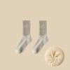 Solid Color Knitted Long Socks Cotton Cuffs Ruffles Socks Casual Middle Tube Socks  Girls