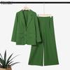 ZANZEA Women Long Sleeve Cardigan Tops and Long Pants Casual Two Piece Suit Sets