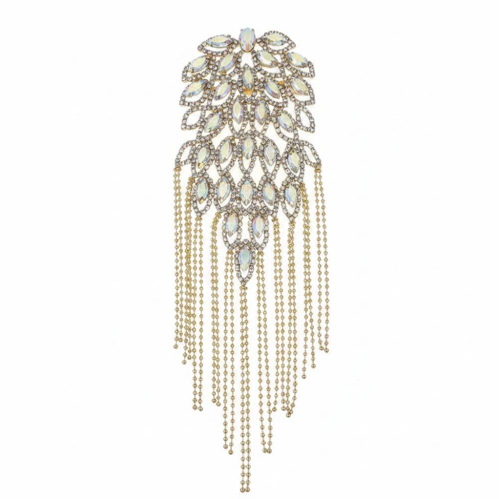 Pin Beads Tassel Epaulette Rhinestone Shoulder Jewelry Clothing Accessories