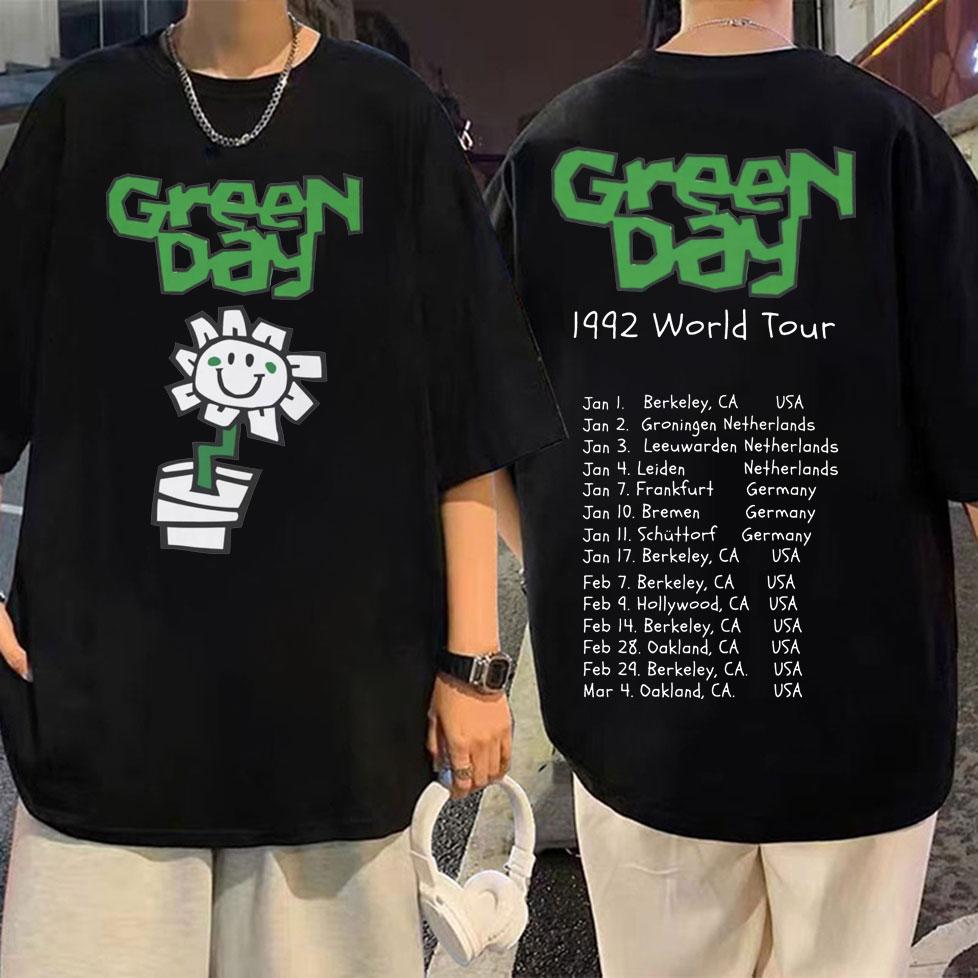 Punk Rock Band Green Day Dookie Graphic T Shirts Men Women Gothic Vintage Short Sleeve T-shirt Fashion Casual Oversized T-shirts