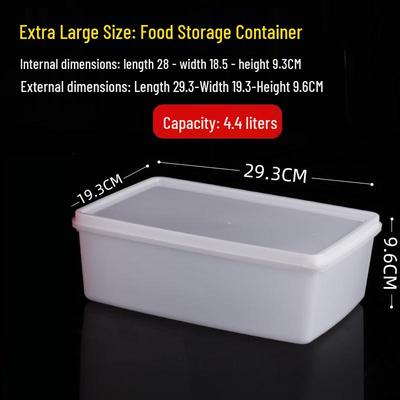 ZISIZ Square Plastic Food Storage Containers