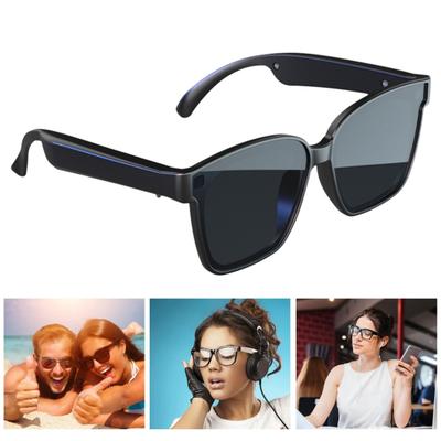 Bluetooth uyumlu Akıllı Güneş Gözlüğü Açık Kulak Sesli Ses Kontrolü Eller Serbest Şarj Edilebilir UV geçirmez Müzik Gözlükleri Gözlük