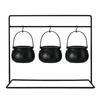 3/9Pcs Halloween Candy Bowls Witch Cauldron Treat Bowls with Iron Rack Candy Bucket Decoration Halloween Party Supplies
