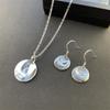 Necklace Ring Set Frisbee Pendant Earrings Boutique Jewelry