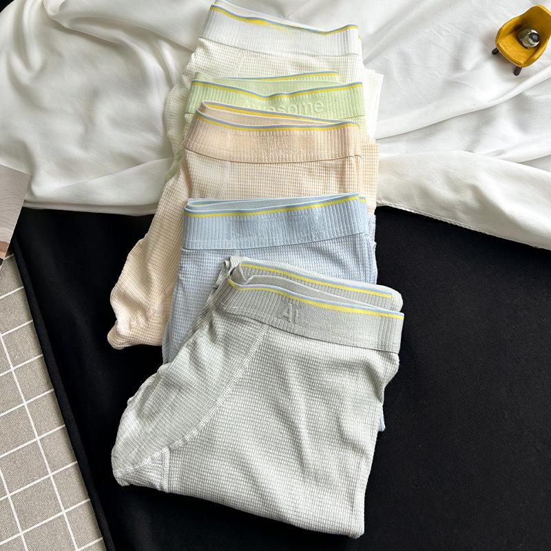 Men's Slim Waffle Leggings: Autumn/Winter Nine-Point Pajama Pants