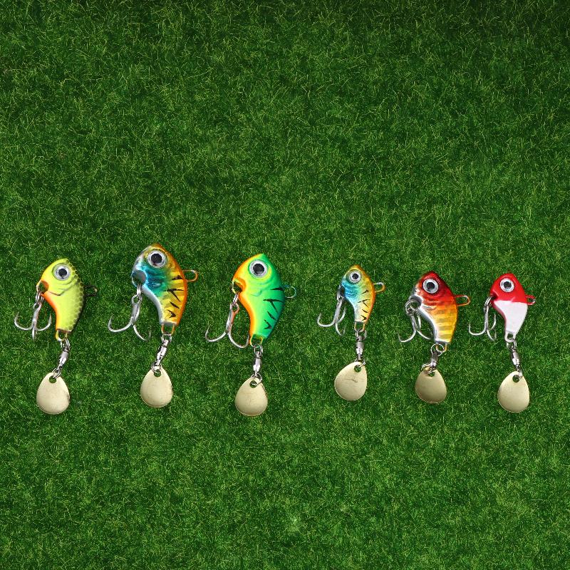 5Pcs Fishing Lure Kit 7G/14G/20G Metal Vib Artificial Bait Sinking Spinner Spoon Fishing Accessories Jigs Fishing Tackle