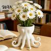 Octopus Vase 3D Printed Planter Nautical Tentacle Flower Pot for Watertight Desk Home Decor Ocean Animal Small Plants Creative