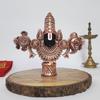 Lord Venkateswara Balaji Idol | Copper-Plated Antique Matte Finish | 4.5 X 5.3 Inch | Tirupati Balaji Murti for Home Mandir, Office