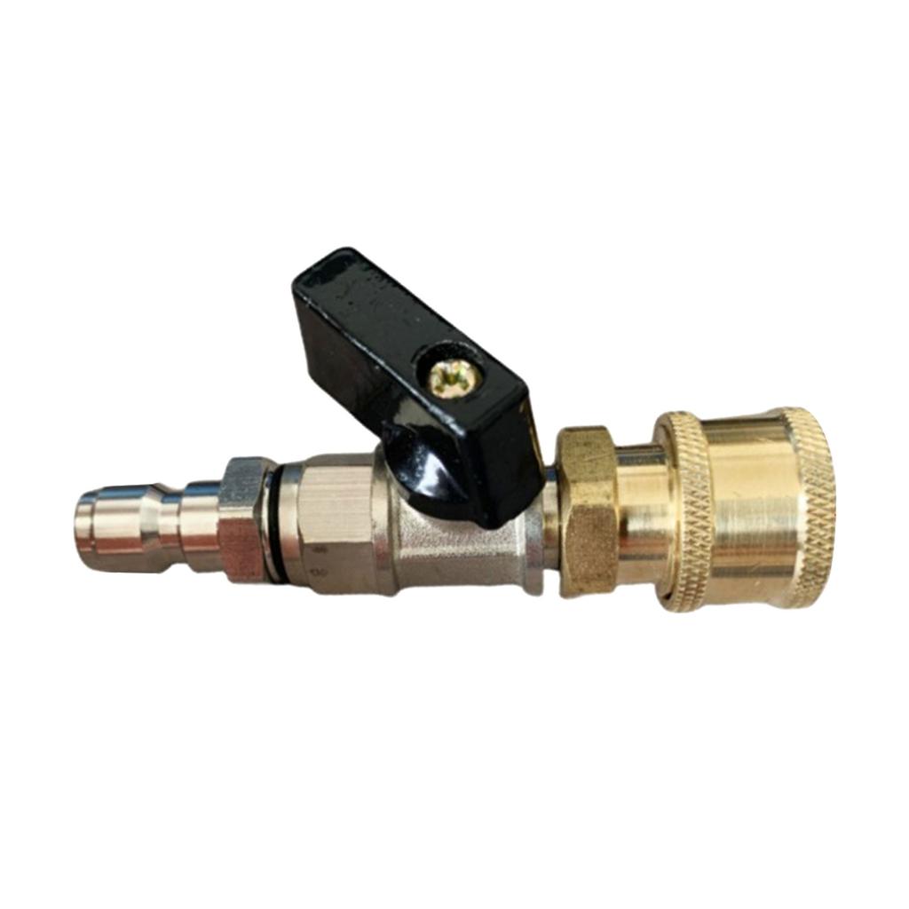 High Pressure Washer Ball Valve Kit Quick Connect Plug Portable Water Flow Switch Sturdy Multiuse for Attachments Hose Switch