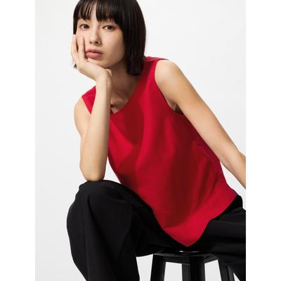 Japan Linen Blend Blouse Sleeveless