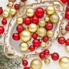 1 Box Shatterproof Decorations Balls Stylish Christmas Tree Round Shaped Balls Decor Home Creative Decoration Gifts