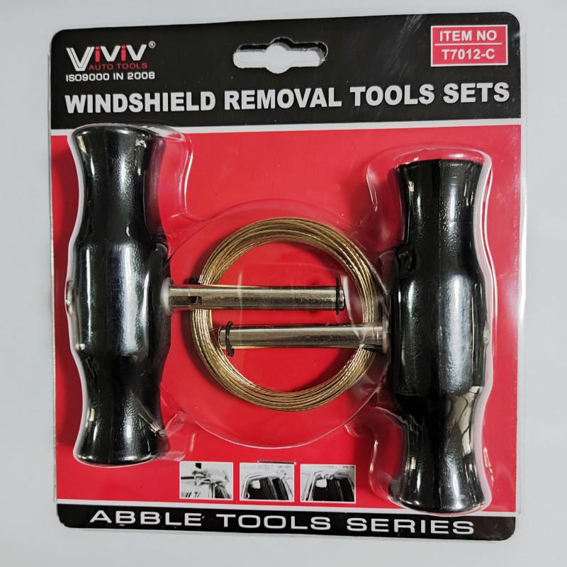 Car Windshield Removal & Installation Wire Saw Tool - Steel Wire Puller & Knife