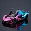 Simulation 1/24 Apollo EVO Plating Alloy Car  Sound and Light Children's Toy Car  Sports Car Model Collection Ornament Gift