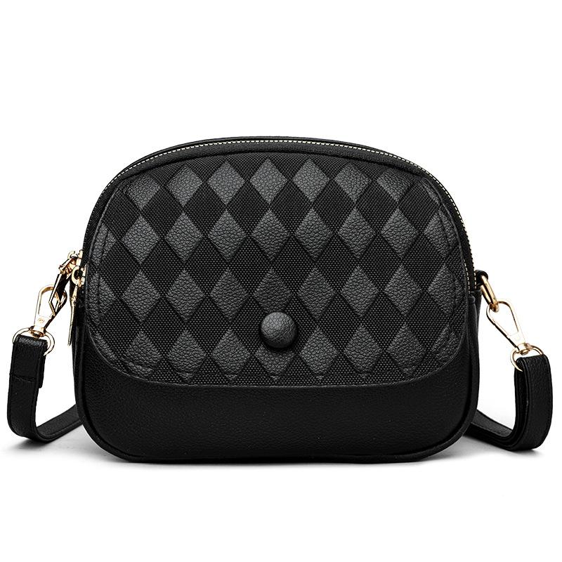 Bag women's new multi-compartment small square bag simple and versatile women's messenger bag trendy fashion casual shoulder bag