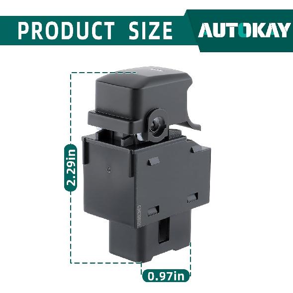 

AUTOKAY 93581-3W000 Rear and Front Passenger Side Window Control Switch Fits for Kia Sportage 2011 2012 2013 2014 2015 2016 Set of 3