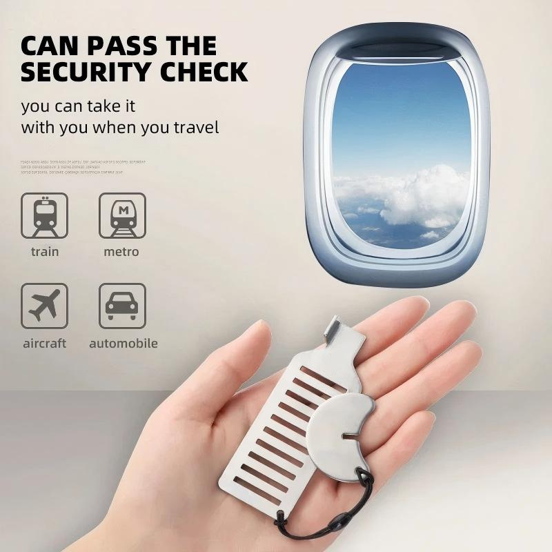 Stainless Steel Portable Door Lock Anti-theft Lock Heavy Duty Security for Home,Hotel,Apartment,College Dorm & Travel