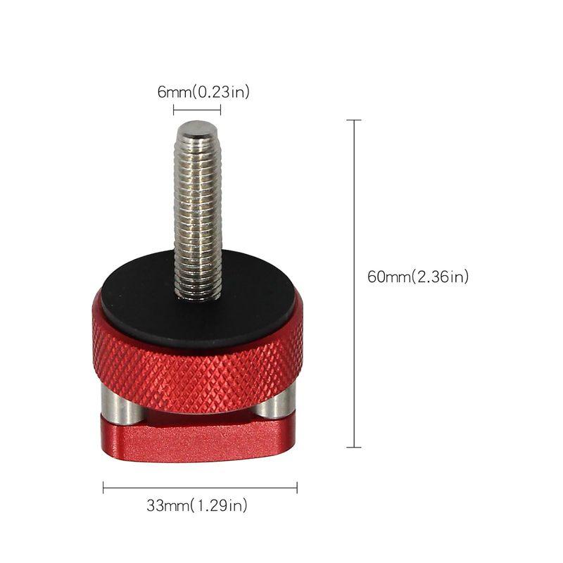 6X Aluminum Hard Top Quick Removal Fastener Thumb Screw For 2007-2018 Jeep Wrangler JK 2DR And Unlimited 4DR