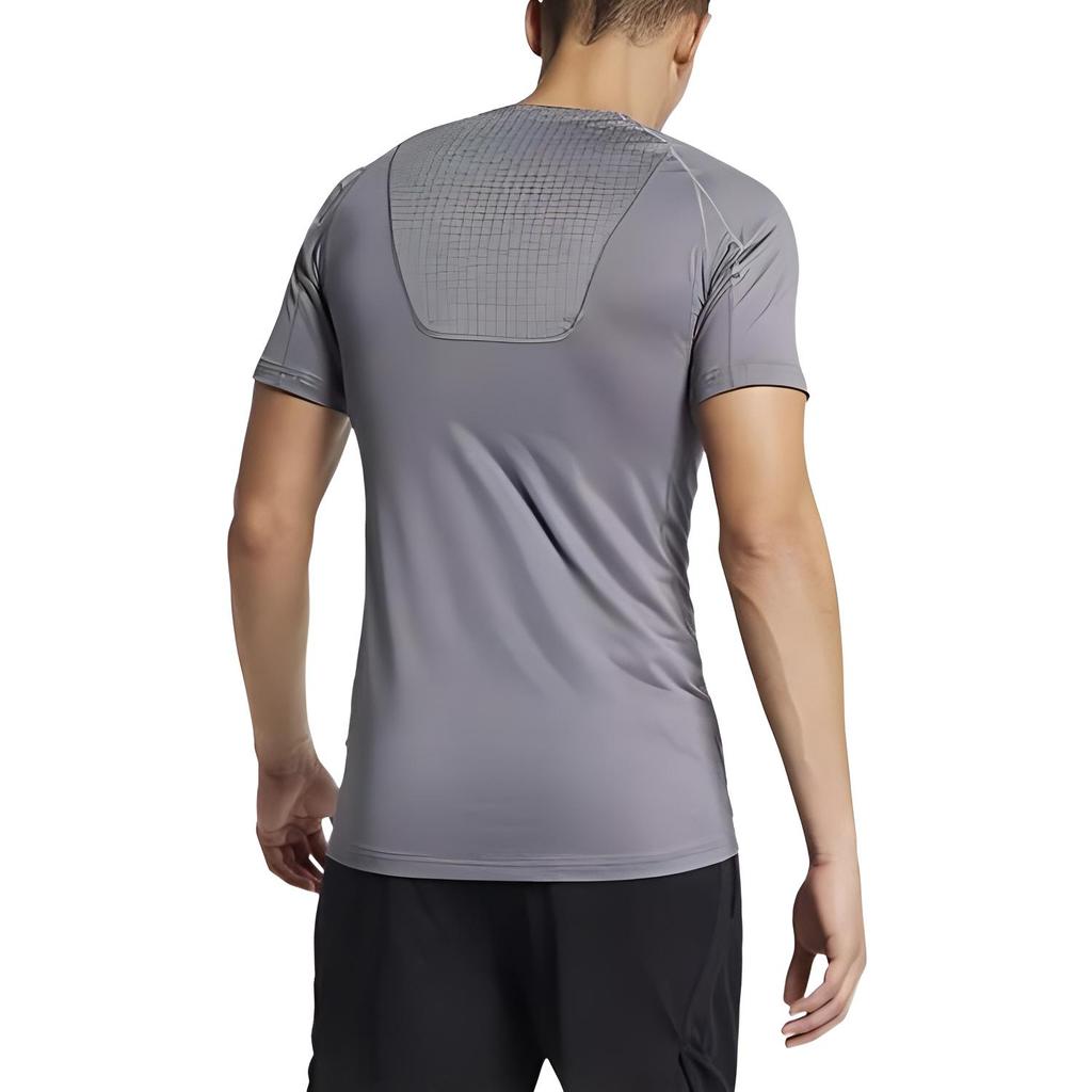 New Nike Pro Breath Short Sleeve Top T Shirt Men's Gray AO1804-056