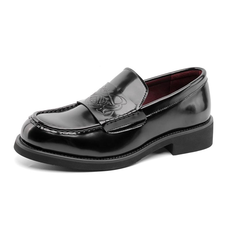Fashion High Quality Men's Leather Shoe British Designer Style Party Leisure Business Daily Work Plus Size Black Loafers 38-46 Hot