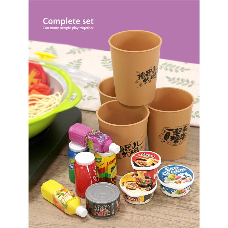 Children's Hot Pot Pretend Play Set: Realistic Kitchen Cookware for Kindergarten and Dollhouse Fun