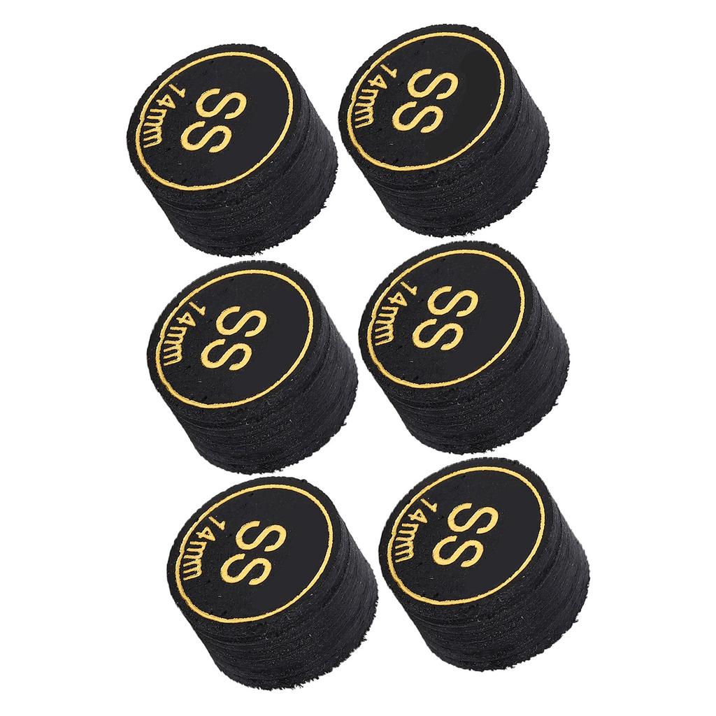6pcs Pool Cue Tips Professional Multi Layers Billiard Pool Cue Tips Replacement for Pool Cues and