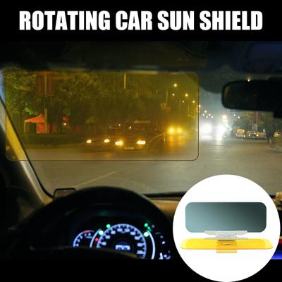 Visiera per Auto per Visione Notturna 2 in 1 Antiriflesso Parasole per Giorno Notte