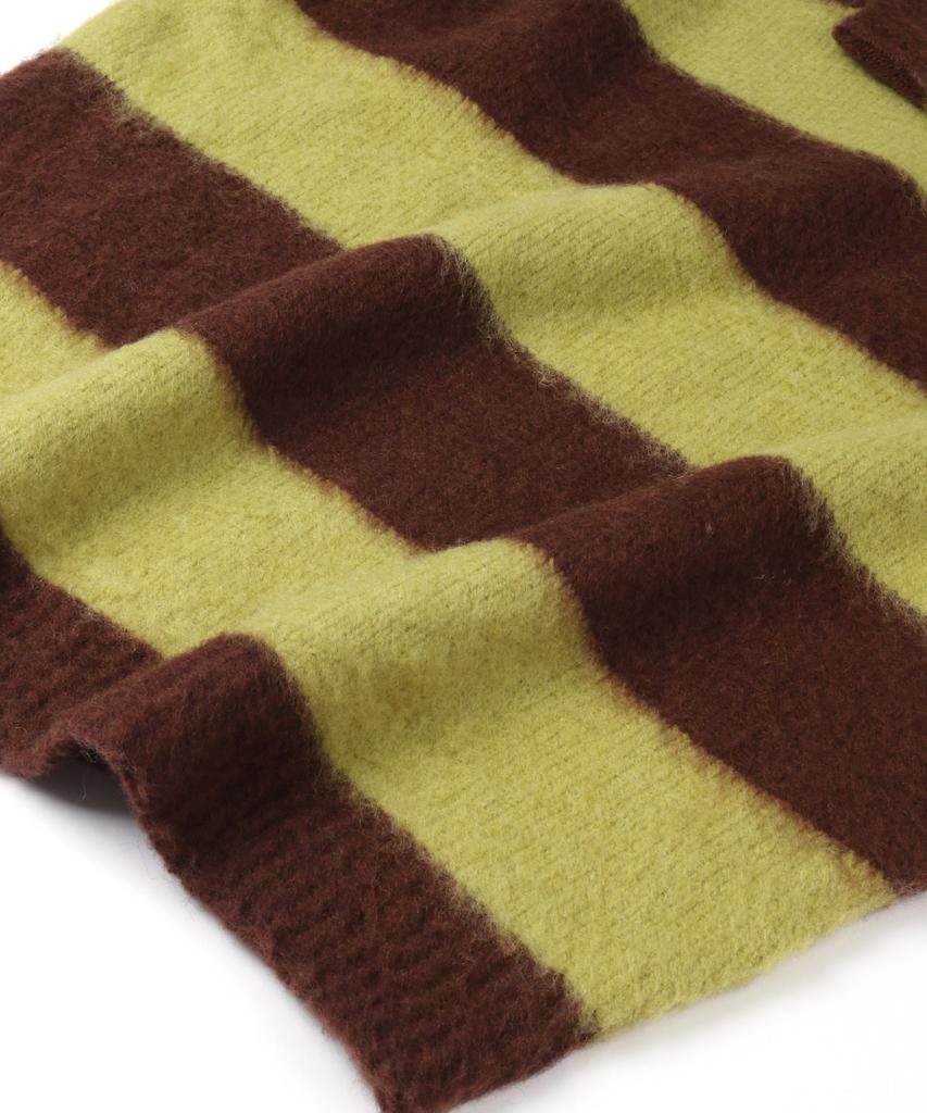 INDUST Wool Brush Stripe Knit_Brown
