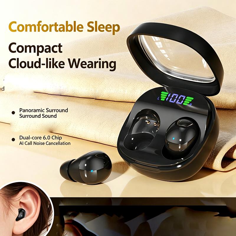 New Arrival Ultra Tiny In-ear Sleep HiFi Stereo Low Latency Gaming for Earbuds LED Display IPX-4 Waterproof Type-C