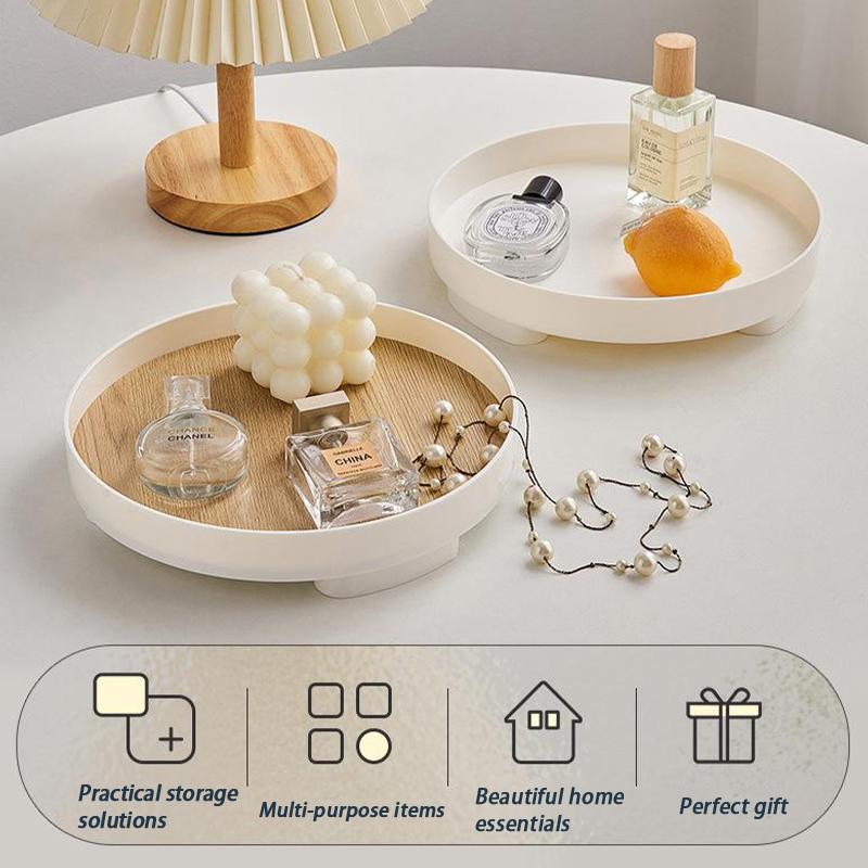 Living Room Coffee Table Aromatherapy Ornaments Tabletop Storage Tray Round Tray