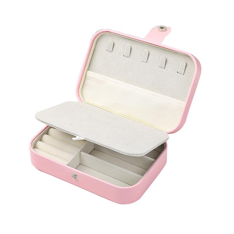 Compact Travel Jewelry Organizer: Earring & Necklace Storage Box