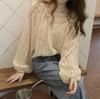 Early Spring and Autumn Small Fresh Chiffon Floral Shirt Women's Design Sense Niche Chic Thin Hong Kong Style Long-sleeved Shirt Summer