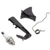 Benzin-Kettensäge Zündkerzen-Kit ABS Eisen Gashebel Zündkerze für Husqvarna 340 345 346XP 350 351 353 357XP 359