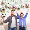 Soccer Party Decorations Hanging Swirls Set for 2026 Session Perfect Birthday Celebration Game Day Decor for Family Bar