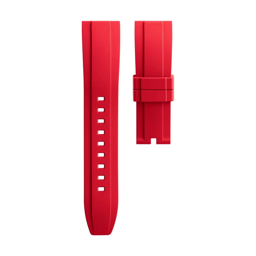 18/19/20/21/22/23/24mm Quick Release Fluororubber FKM Rubber Strap Smartwatch Men Women Wristband Universal Bracelet Accessories