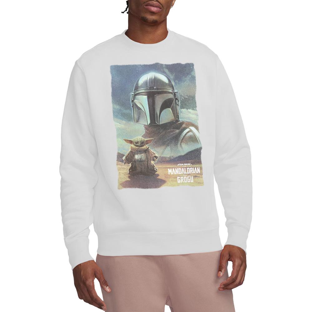 The Mandalorian & Grogu Unisex Adult Worn Poster Sweatshirt