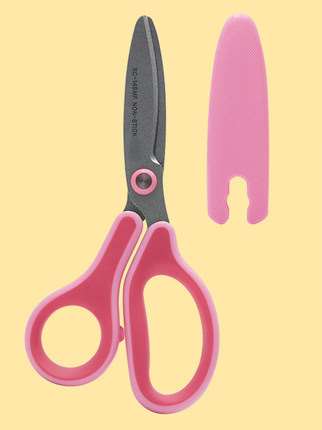 Children s safety scissors mini cute round head does not hurt hand paper-cut art scissors