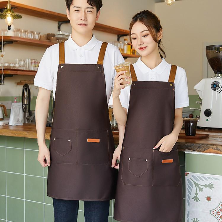 Durable, Waterproof Apron for Coffee, Milk Tea, Nail Salon & Cake Shops