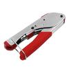 Coax Cable Crimper Tool for RG6 RG59 Coaxial Compression Tool Fitting Wire Stripper F-head Crimping Pliers Tool
