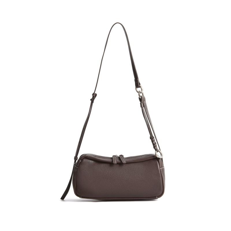 

Fashionable Minimalist Top Layer Cowhide High-end Women s Bag Versatile Commuting Single Shoulder Pillow Casual Texture Leather Crossbody 26x9x12.5cm