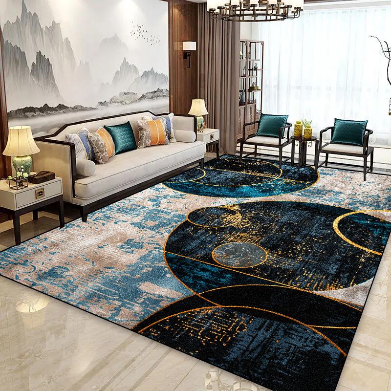 Modern Luxury Large Area Rugs for Living Room Decoration Geometry Carpet Comfortable Soft Bedroom Bedside Rug Non-slip Doormat