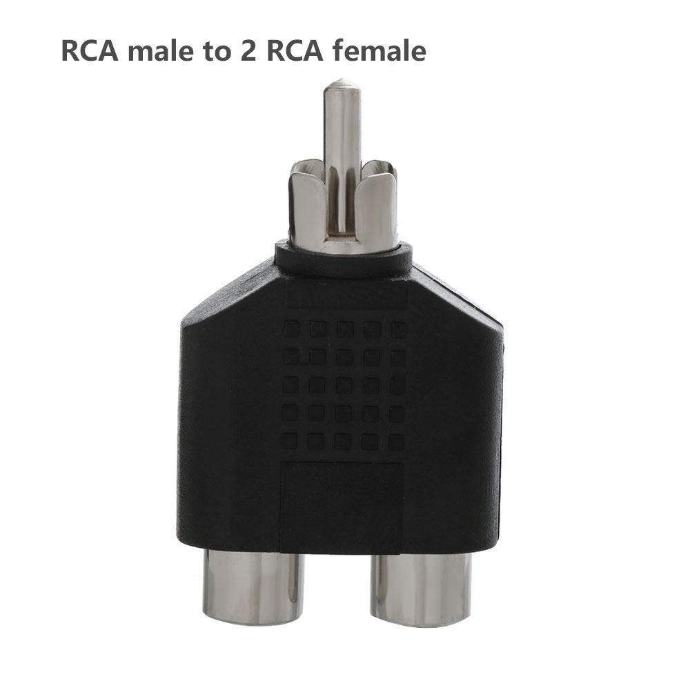 3.5mm To Dual 2 RCA Female Male Jack Audio Adapter Y Splitter Audio Adapter for TV Video Headphone Converter Video Accessories