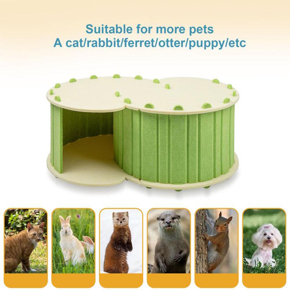 Semi Enclosed Pet Tunnel Cat Bed Waterproof Detachable Cat Felt Bed Playing Felt Nest Tunnel Tunnel Nest Pet Pet Cat W6H7