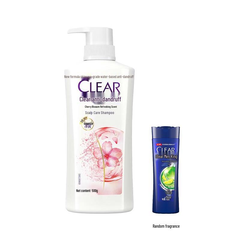 

Clear Cherry Blossom Dew Shampoo - Oil Control & Volumizing (500g + 100g)