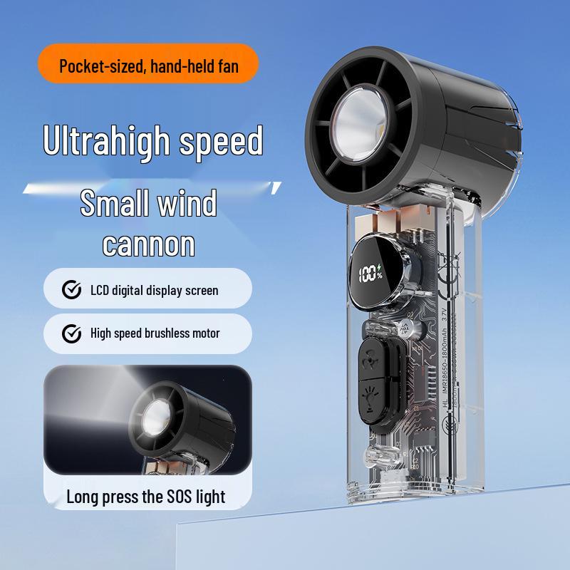 

26-Year Edition USB Foldable Handheld Fan - Portable, Multi-Functional, Large Wind Power, Outdoor Small Fan with Lanyard Flagship Edition