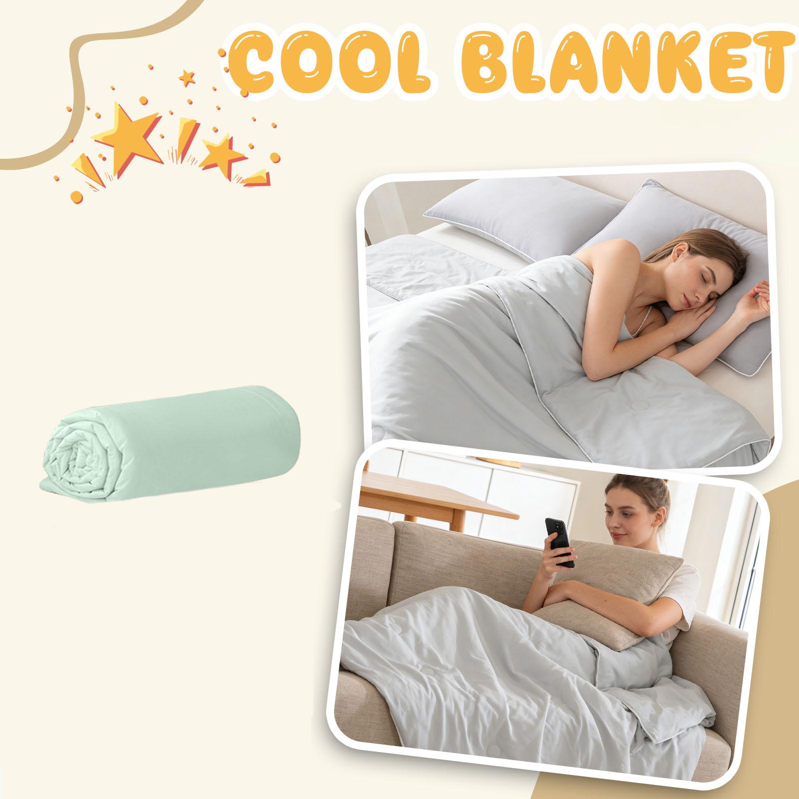 

Blanket,Summer Blanket Cool Summer Blanket For Hot Sleepers, Soft Comfy Lightweight Blankets For All Seasons One Size