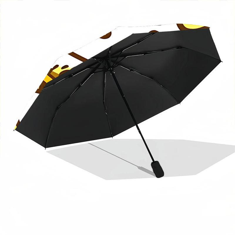 1pc Hello Kitty Honey Bee Auto Open/close Umbrella, Portable Travel Umbrella, Everyday Use - Outdoor Accessory, Artistic Pattern, Compact Design, Fash