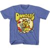 Fraggle Rock Jim Henson Champignons Doozers Entrepreneur Grotte Jeunes au Travail T-shirt Unisexe